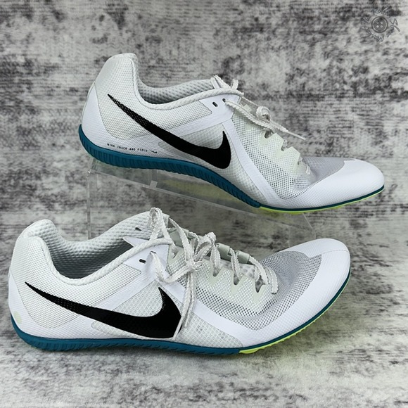 NIB No Lid‎ Nike Zoom Rival Multi Track Spikes White Black Men\'s 14 FZ9664-102 main image 6